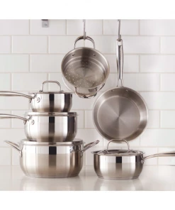 Paderno Classic 11-Piece Stainless Steel Cookware Set | Batterie De Cuisine En Acier Inoxydable Classique, 11 Pièces