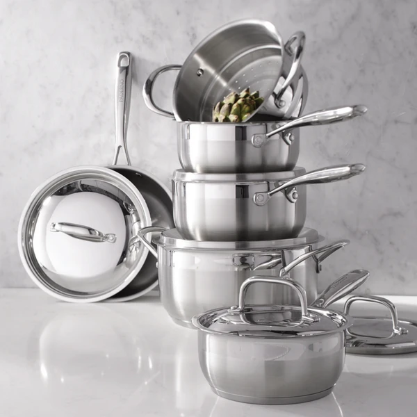 Paderno Classic 11-Piece Stainless Steel Cookware Set | Batterie De Cuisine En Acier Inoxydable Classique, 11 Pièces 6 Paderno Classic 11-Piece Stainless Steel Cookware Set | Batterie De Cuisine En Acier Inoxydable Classique, 11 Pièces