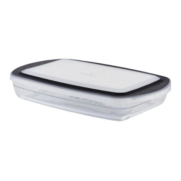 Paderno 2.8 Qt Glass Oblong Baking Dish With Lid 3 Paderno 2.8 Qt Glass Oblong Baking Dish With Lid