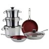 Paderno Signature 10-Piece Stacking Stainless Steel Cookware Set 2 Paderno Signature 10-Piece Stacking Stainless Steel Cookware Set