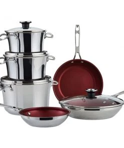Paderno Signature 10-Piece Stacking Stainless Steel Cookware Set