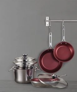 Paderno Signature 10-Piece Stacking Stainless Steel Cookware Set