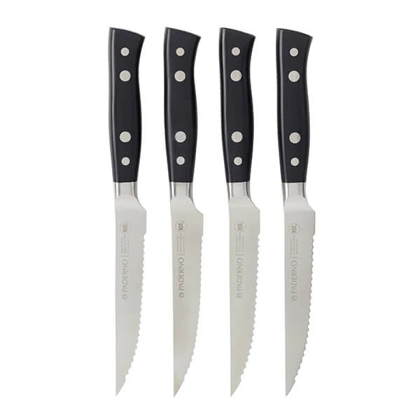 Paderno Montgomery Fully Forged 4-Piece Steak Knife Set 3 Paderno Montgomery Fully Forged 4-Piece Steak Knife Set