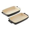 Paderno Bakeware 2-in-1 Ceramic Roaster Set