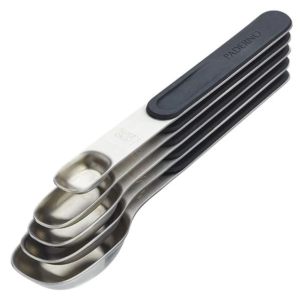 Paderno 5-Piece Magnetic Slim Fit Measuring Spoons 3 Paderno 5-Piece Magnetic Slim Fit Measuring Spoons