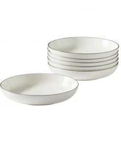 Paderno Best Sellers Bonavista Mid-Rim Dinner Bowl Set, 6 Piece