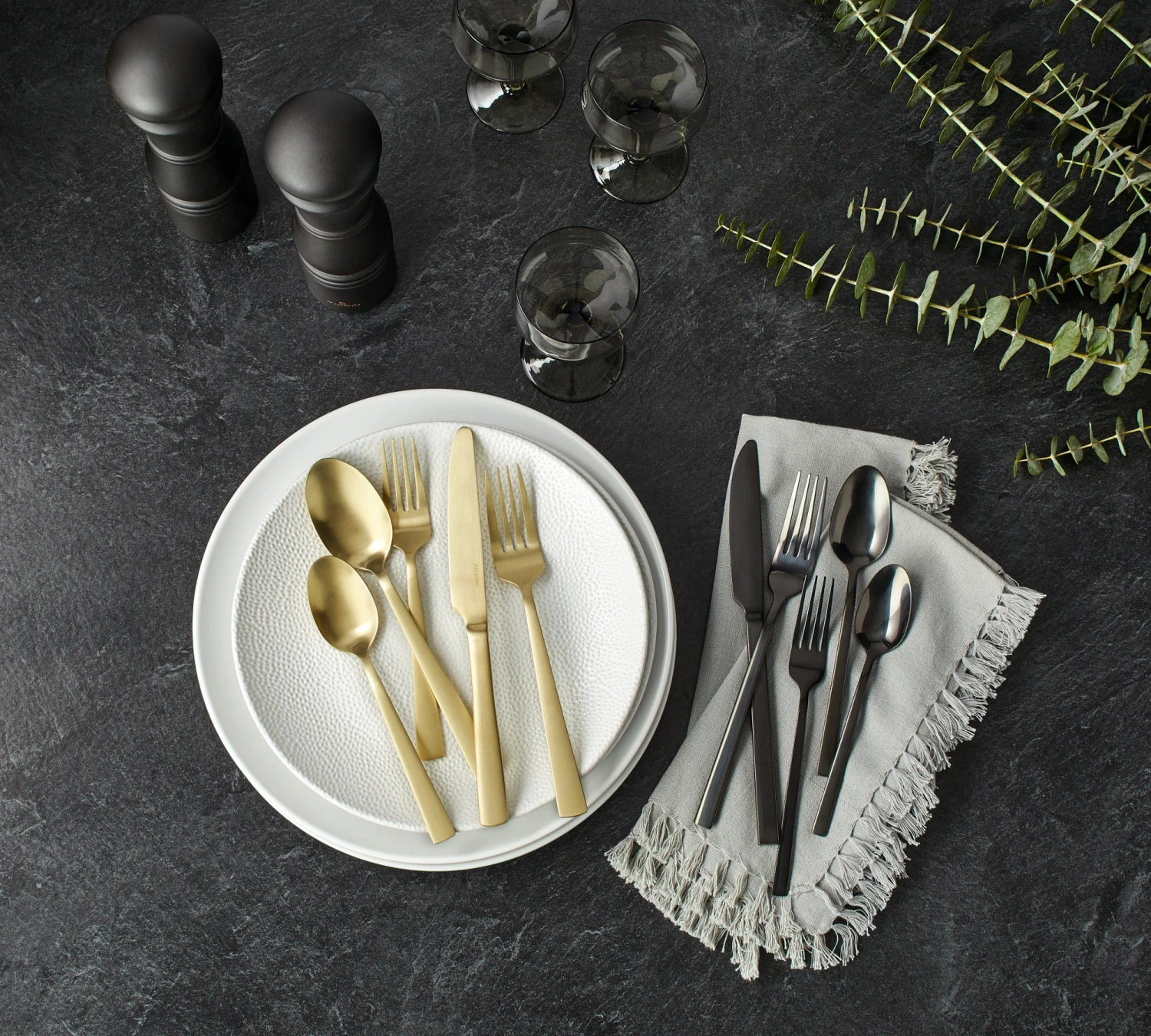 Paderno Summerside Champagne 20 Piece Flatware Set, Matte Finish 8 Paderno Summerside Champagne 20 Piece Flatware Set, Matte Finish