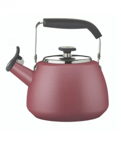 Paderno Maritime Red Stainless Steel Stovetop Kettle | Bouilloire Sur La Cuisinière En Acier Inoxydable Rouge Maritime Cookware