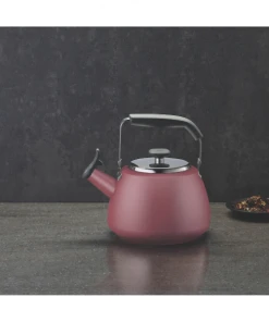 Paderno Maritime Red Stainless Steel Stovetop Kettle | Bouilloire Sur La Cuisinière En Acier Inoxydable Rouge Maritime Cookware