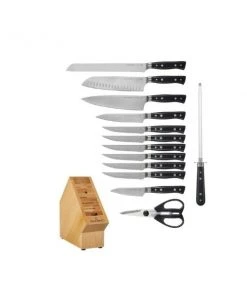 Paderno Montgomery Fully Forged 14-Piece Knife Block Set Knives