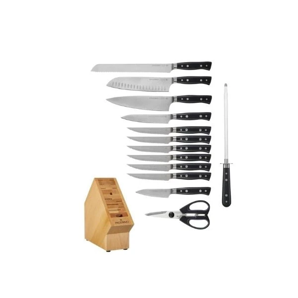 Paderno Montgomery Fully Forged 14-Piece Knife Block Set Knives 4 Paderno Montgomery Fully Forged 14-Piece Knife Block Set Knives