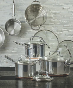 Paderno Cookware Sets Copper Core Stainless Steel Cookset, 12-pc | Batterie De Cuisine En Acier Inoxydable, 12 Pièces 22 Paderno Cookware Sets Copper Core Stainless Steel Cookset, 12-pc | Batterie De Cuisine En Acier Inoxydable, 12 Pièces