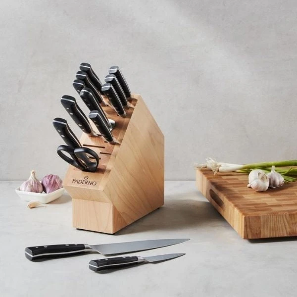 Paderno Montgomery Fully Forged 14-Piece Knife Block Set Knives 5 Paderno Montgomery Fully Forged 14-Piece Knife Block Set Knives