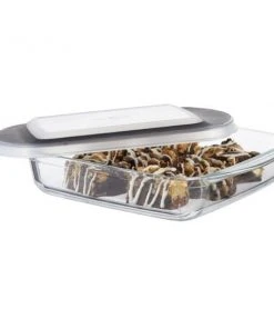 Paderno Bakeware 1.7 Qt Glass Square Baking Dish With Lid 7 Paderno Bakeware 1.7 Qt Glass Square Baking Dish With Lid