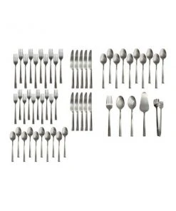 Paderno Best Sellers Laurier Polished Finish 55 Piece Flatware Set | Service De Couverts Polis Laurier, Paq. 55