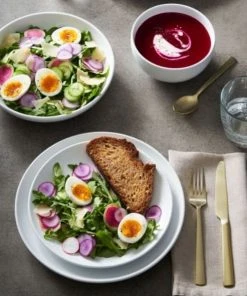 Paderno Cranbrook Coupe Salad Plate Set, 6 Piece