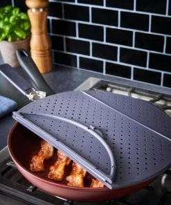Paderno Silicone Folding Splatter Guard Cookware 13 Paderno Silicone Folding Splatter Guard Cookware