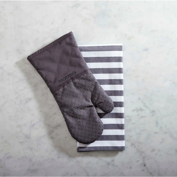 Paderno Yarn-Dyed Kitchen Towel 2-Pack, Charcoal | Serviette De Cuisine Tissée-teinte, Paq. 2, Gris Foncé 4 Paderno Yarn-Dyed Kitchen Towel 2-Pack, Charcoal | Serviette De Cuisine Tissée-teinte, Paq. 2, Gris Foncé