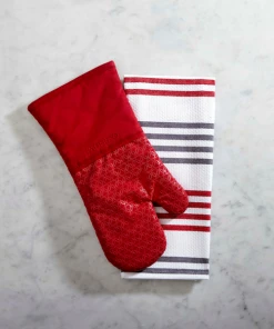 Paderno Silicone Print Oven Mitt, Red | Gant De Cuisine Avec Imprimé En Silicone, Rouge Best Sellers