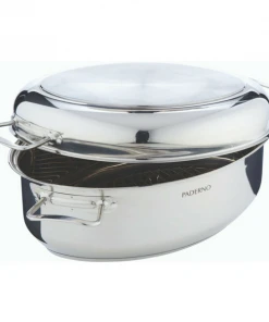 Paderno Stainless Steel Multi-Roaster With Removable Rack | Rôtissoire Multifonction Avec Grille Amovible